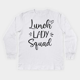 Lunch Lady Squad Kids Long Sleeve T-Shirt